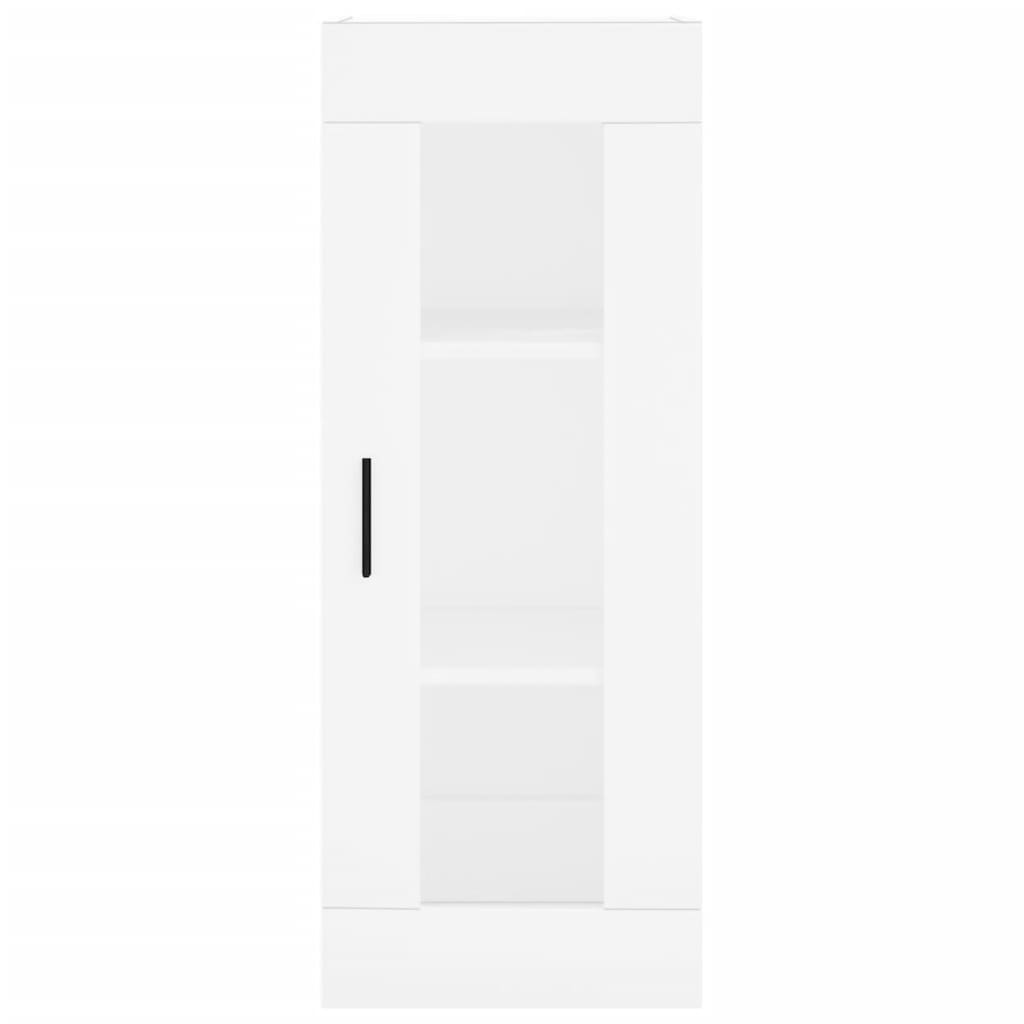 Visoka komoda bijeli 34,5x34x180 cm od konstruiranog drva