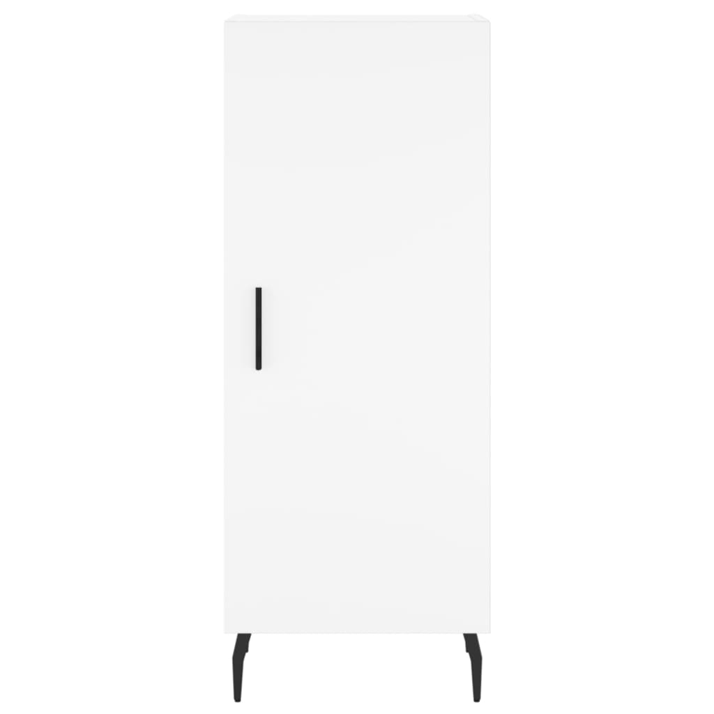 Visoka komoda bijeli 34,5x34x180 cm od konstruiranog drva