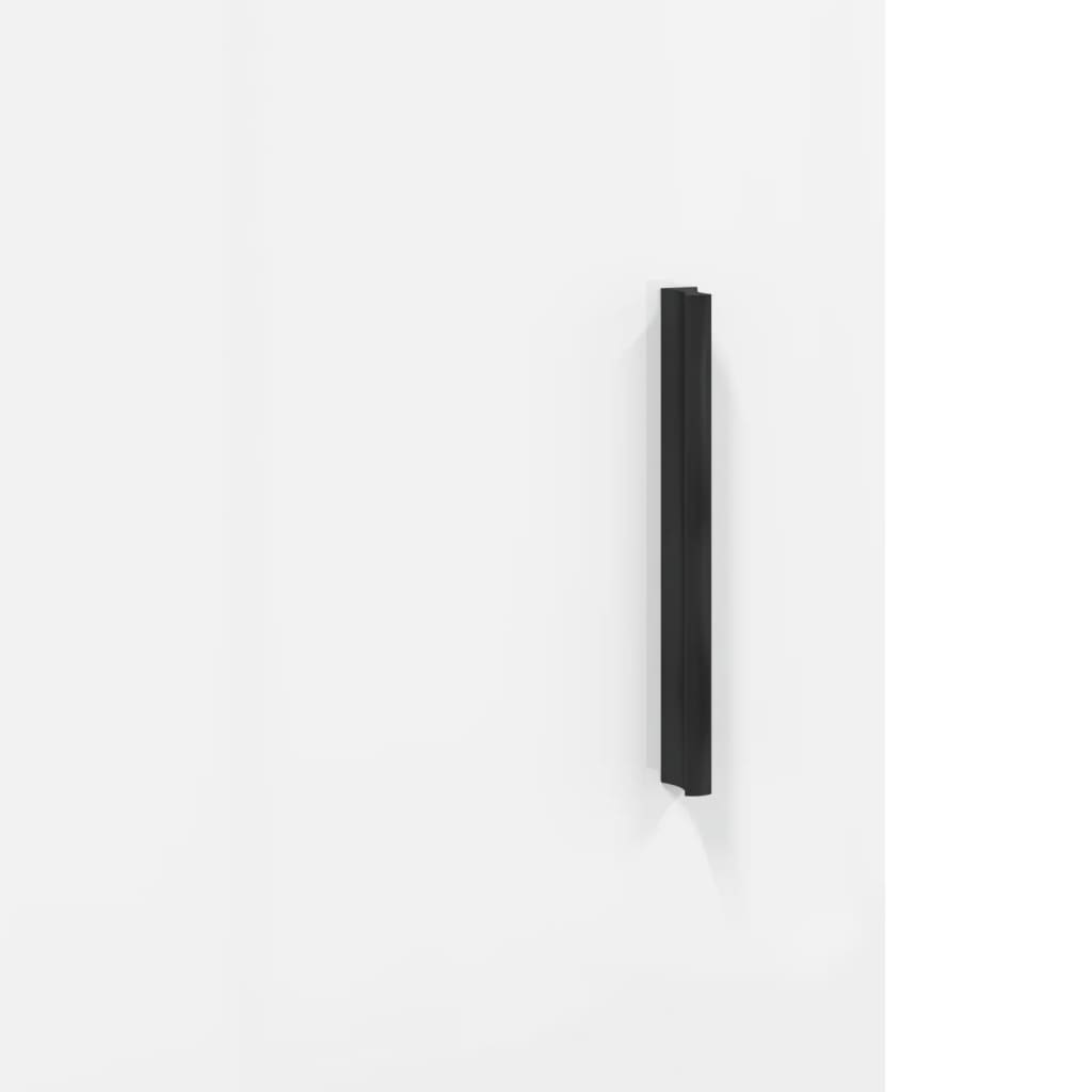Visoka komoda bijeli 34,5x34x180 cm od konstruiranog drva