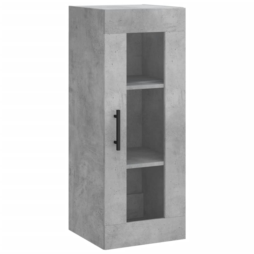Visoka komoda siva betona 34,5x34x180 cm od konstruiranog drva