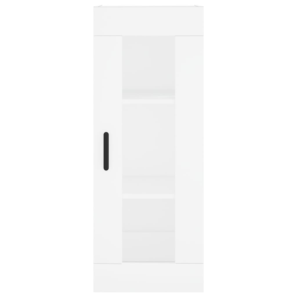 Visoka komoda bijeli 34,5x34x180 cm od konstruiranog drva