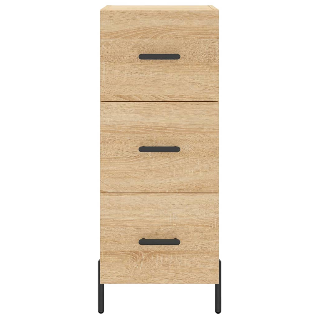 Visoka komoda hrasta sonome 34,5x34x180cm od konstruiranog drva