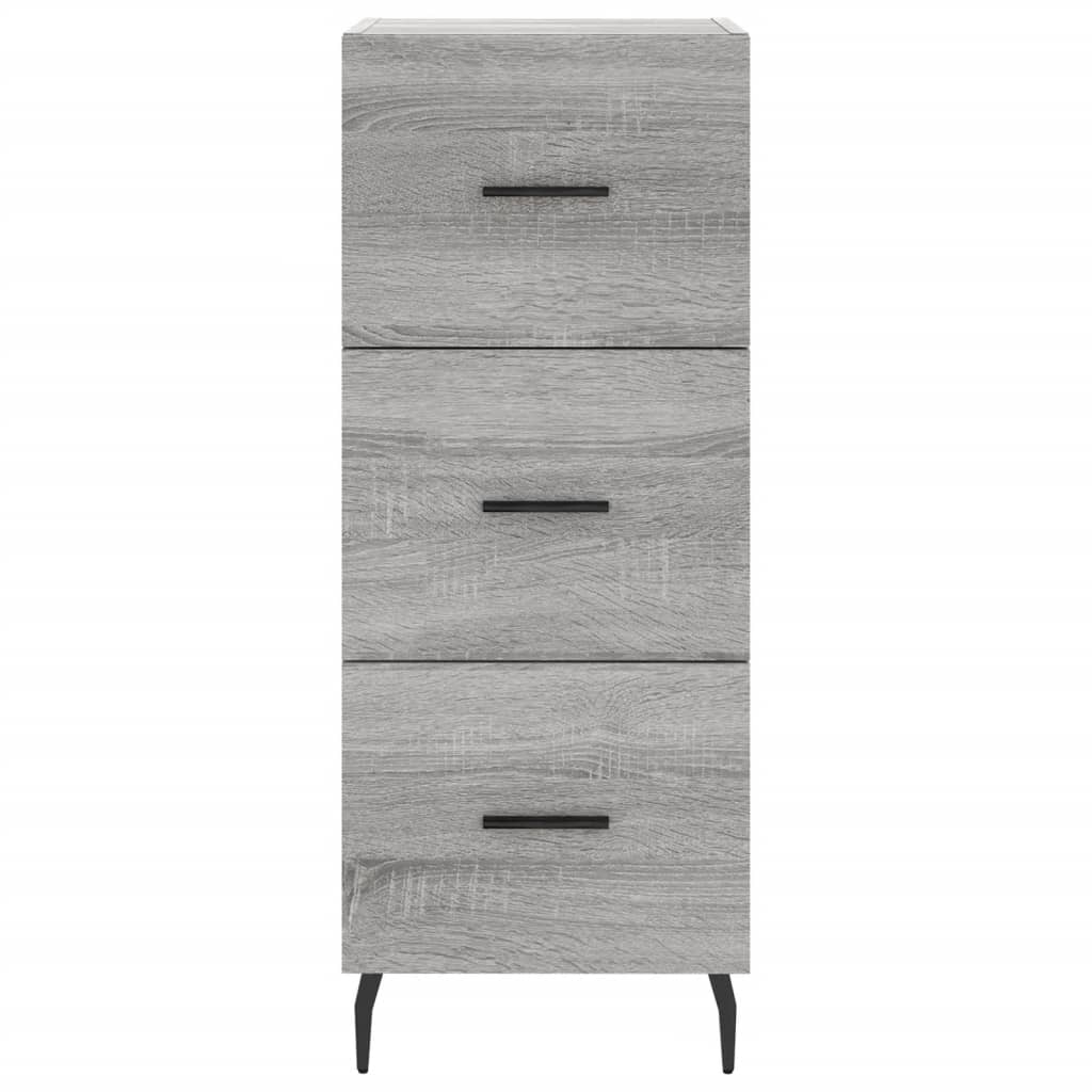 Visoka komoda siva sonome 34,5x34x180 cm od konstruiranog drva