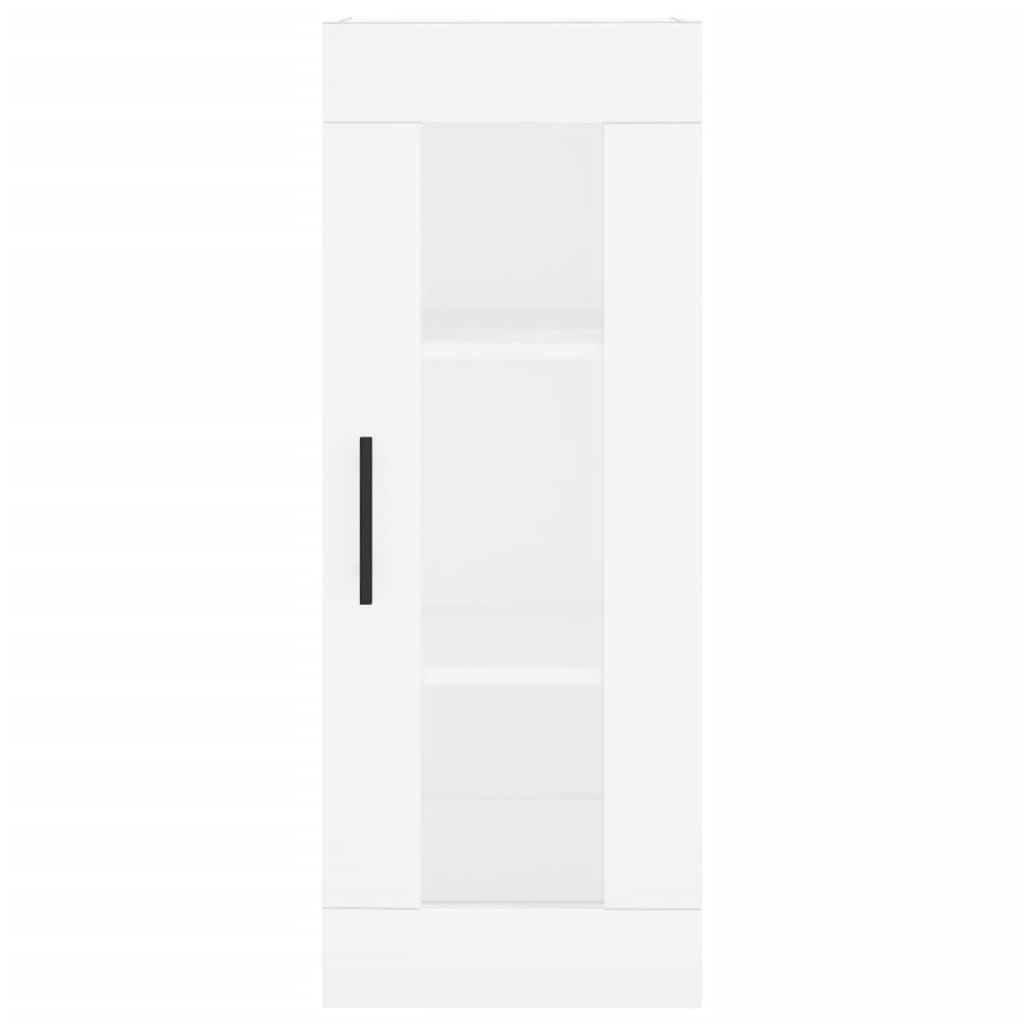 Visoka komoda bijeli 34,5x34x180 cm od konstruiranog drva