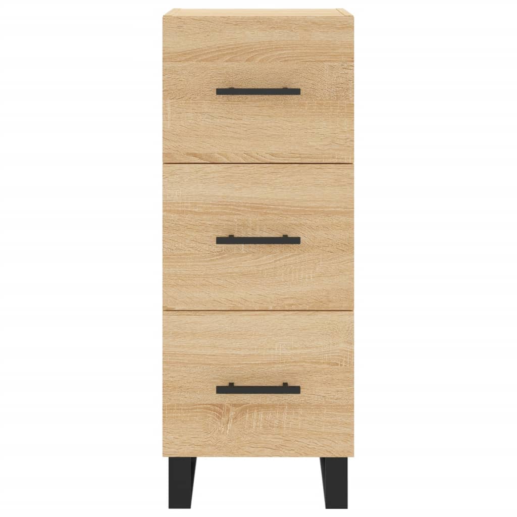 Visoka komoda hrasta sonome 34,5x34x180cm od konstruiranog drva
