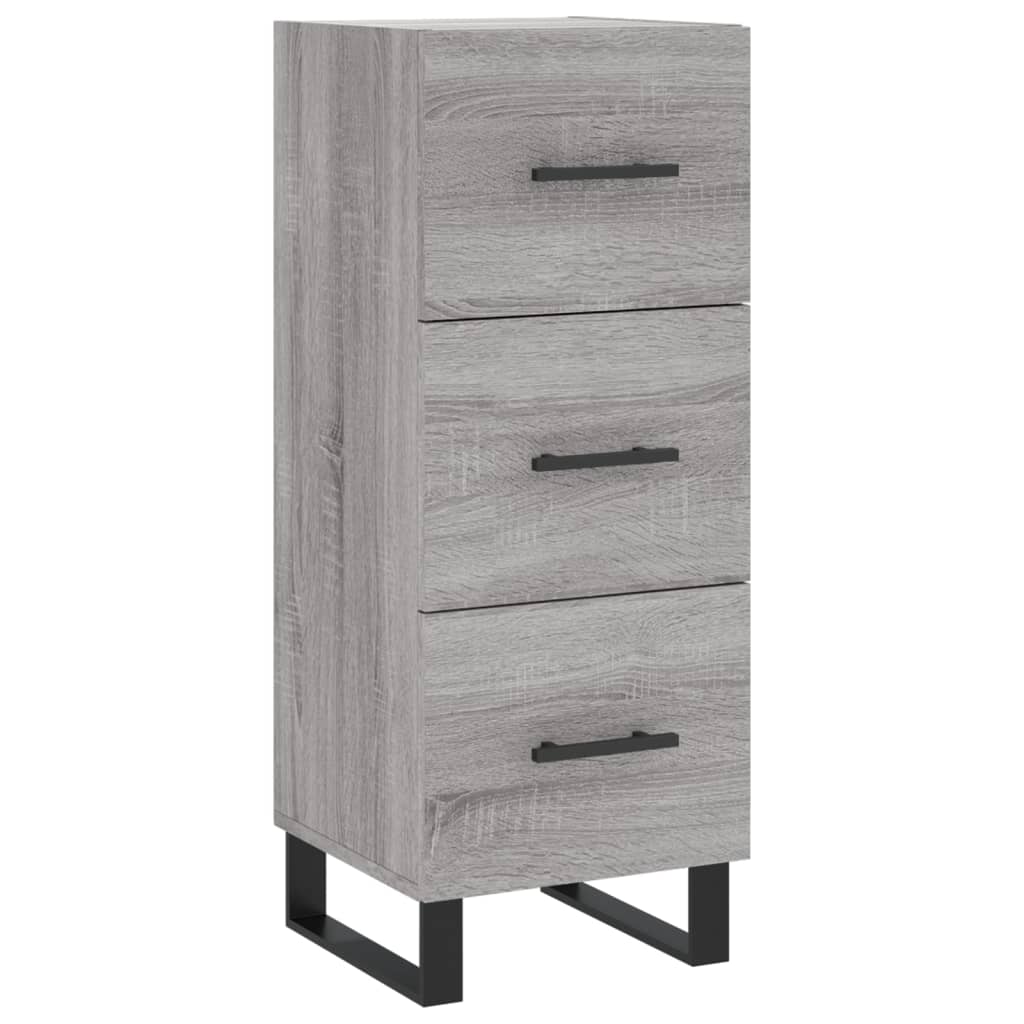 Visoka komoda siva sonome 34,5x34x180 cm od konstruiranog drva