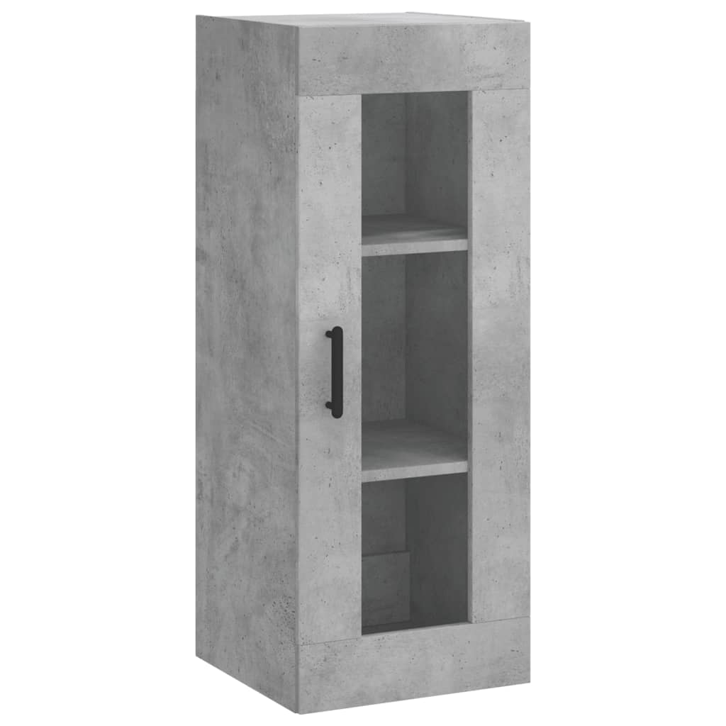 Visoka komoda siva betona 34,5x34x180 cm od konstruiranog drva