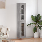 Visoka komoda siva sonome 34,5x34x180 cm od konstruiranog drva