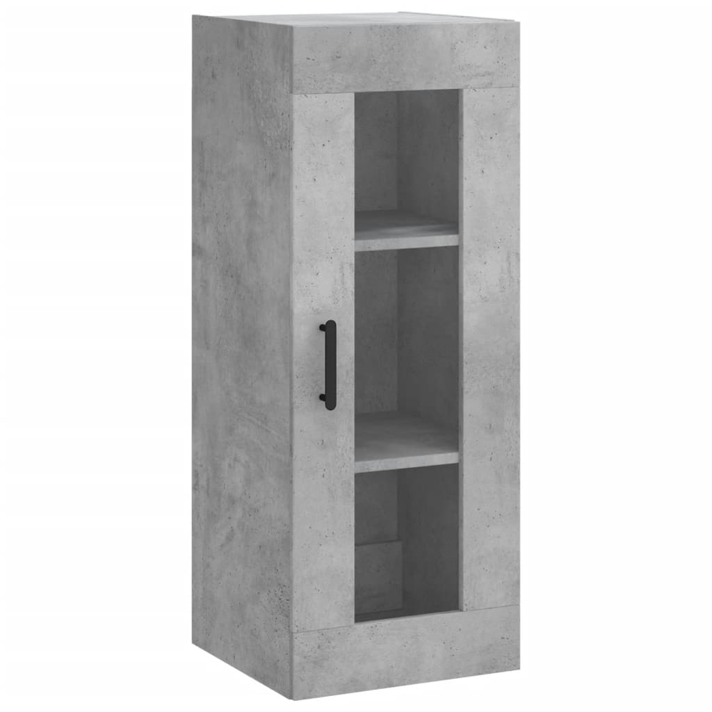 Visoka komoda siva betona 34,5x34x180 cm od konstruiranog drva