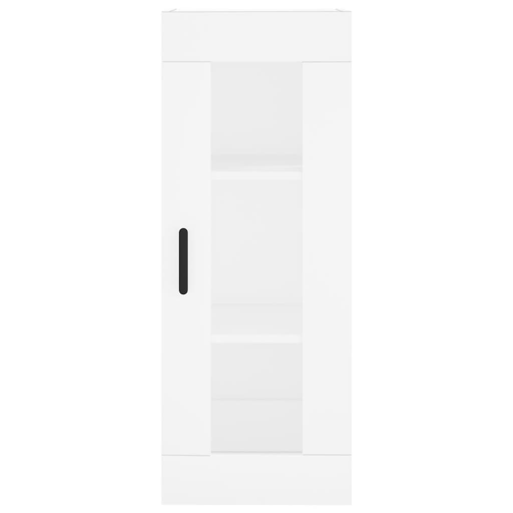 Visoka komoda bijeli 34,5x34x180 cm od konstruiranog drva