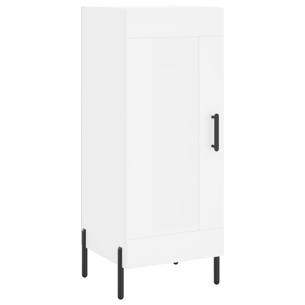 Visoka komoda bijeli 34,5x34x180 cm od konstruiranog drva