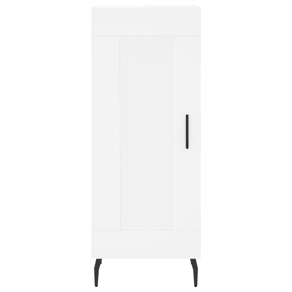 Visoka komoda bijeli 34,5x34x180 cm od konstruiranog drva