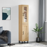 Visoka komoda hrasta sonome 34,5x34x180cm od konstruiranog drva