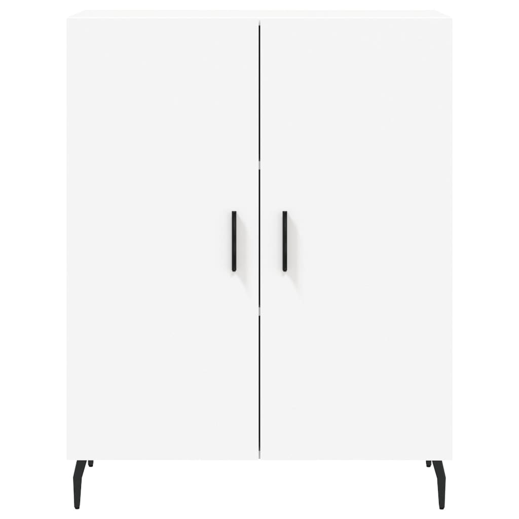Visoka komoda bijela 69,5x34x180 cm konstruirano drvo