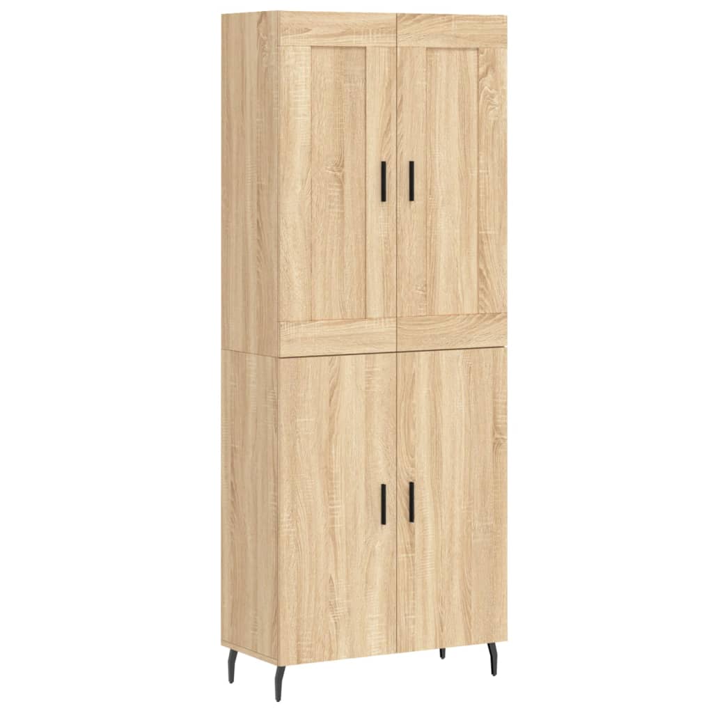 Visoka komoda hrasta sonome 69,5x34x180cm od konstruiranog drva