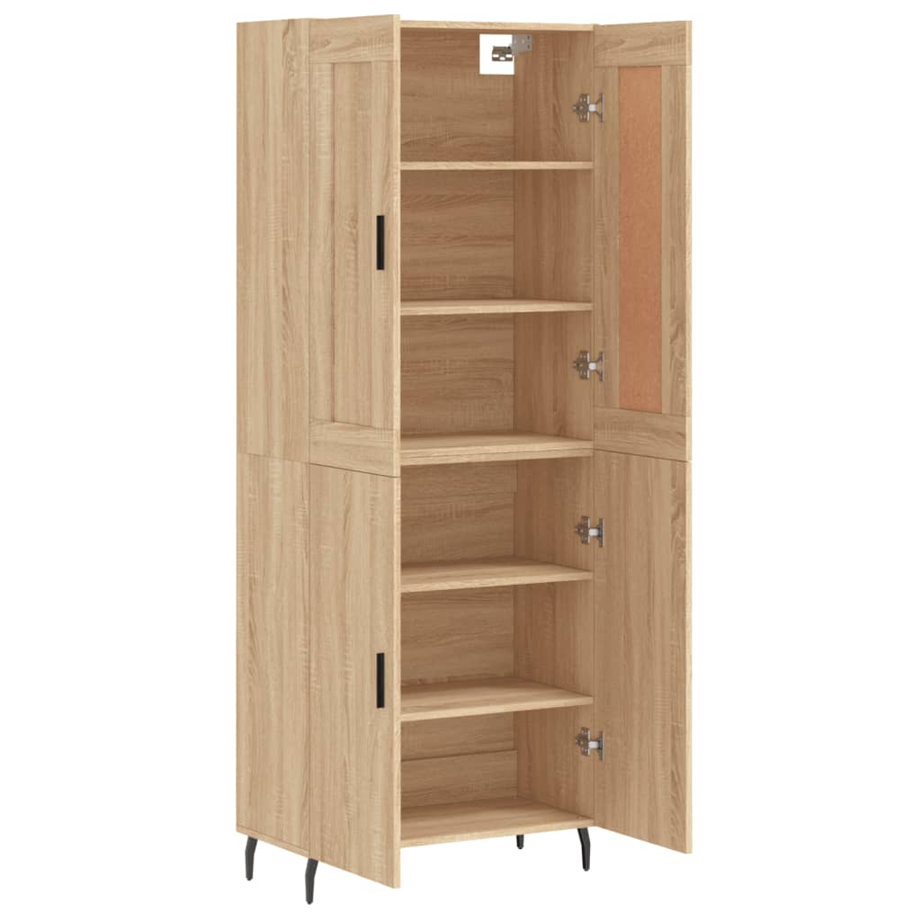 Visoka komoda hrasta sonome 69,5x34x180cm od konstruiranog drva