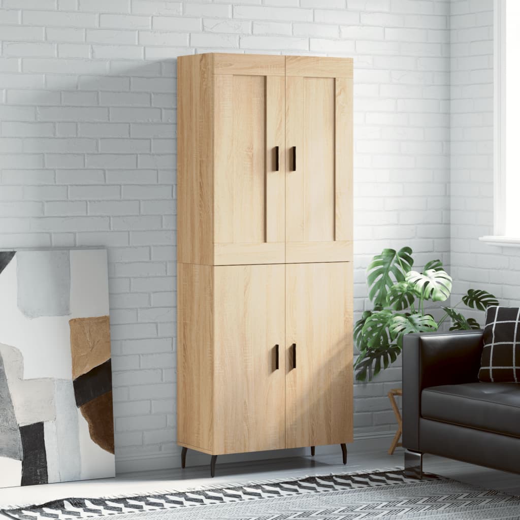 Visoka komoda hrasta sonome 69,5x34x180cm od konstruiranog drva
