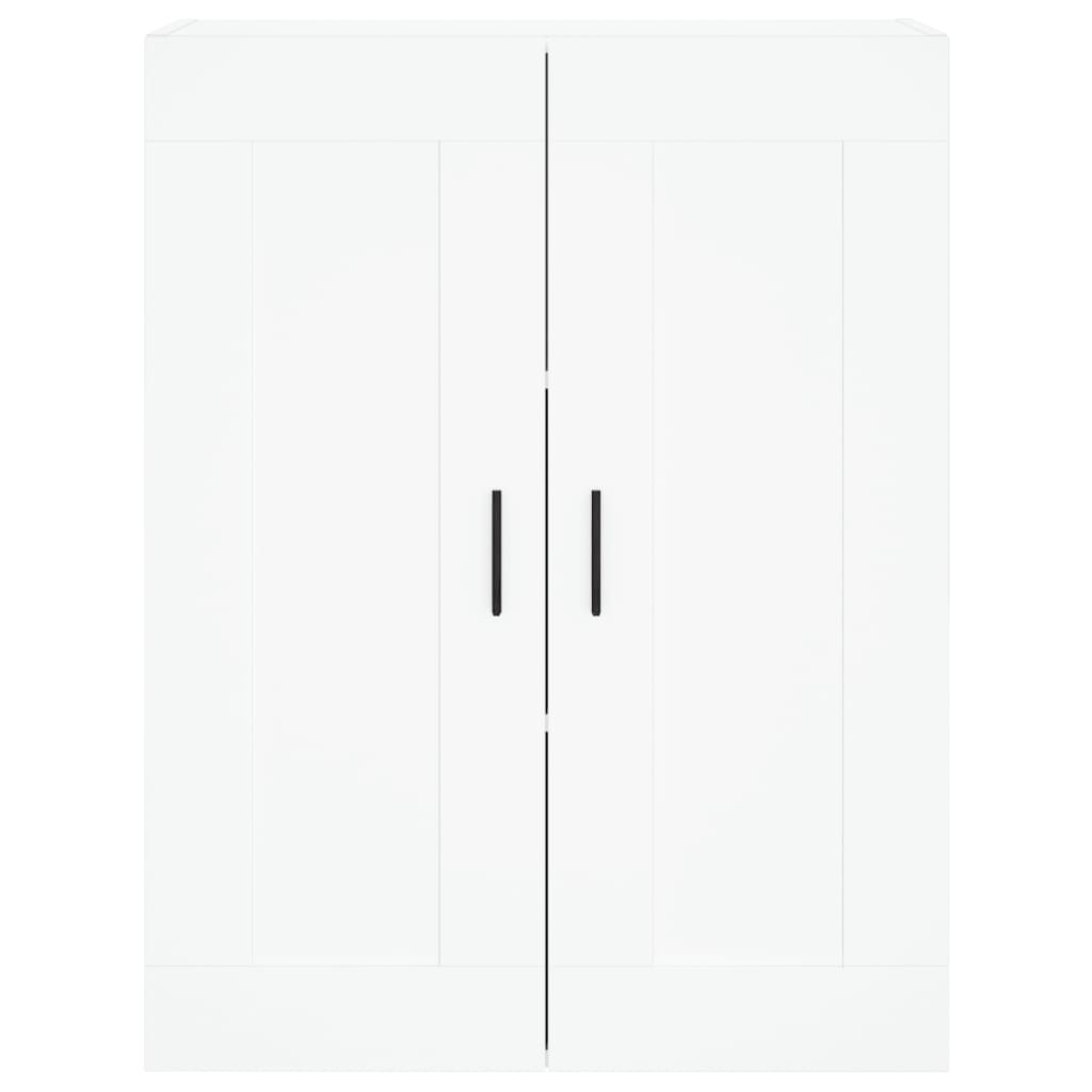 Visoka komoda bijela 69,5x34x180 cm konstruirano drvo