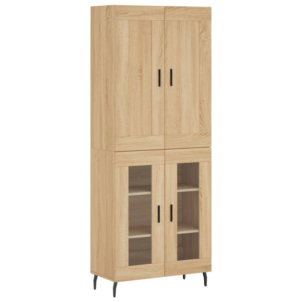 Visoka komoda hrasta sonome 69,5x34x180cm od konstruiranog drva