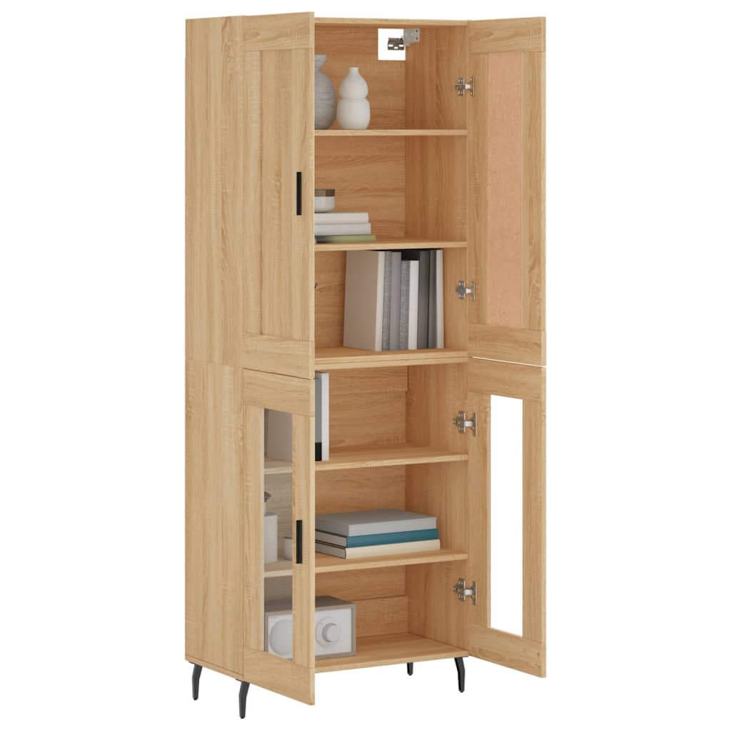 Visoka komoda hrasta sonome 69,5x34x180cm od konstruiranog drva