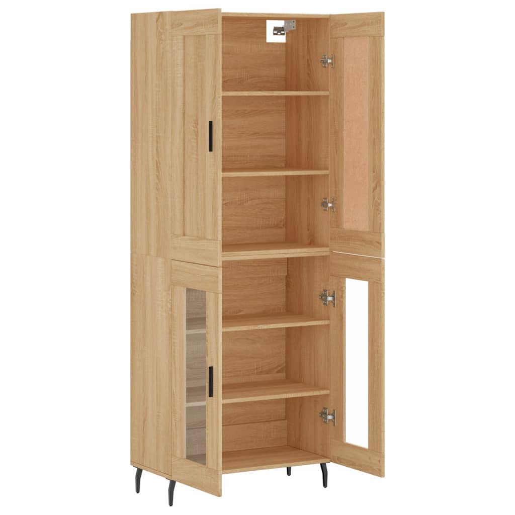 Visoka komoda hrasta sonome 69,5x34x180cm od konstruiranog drva