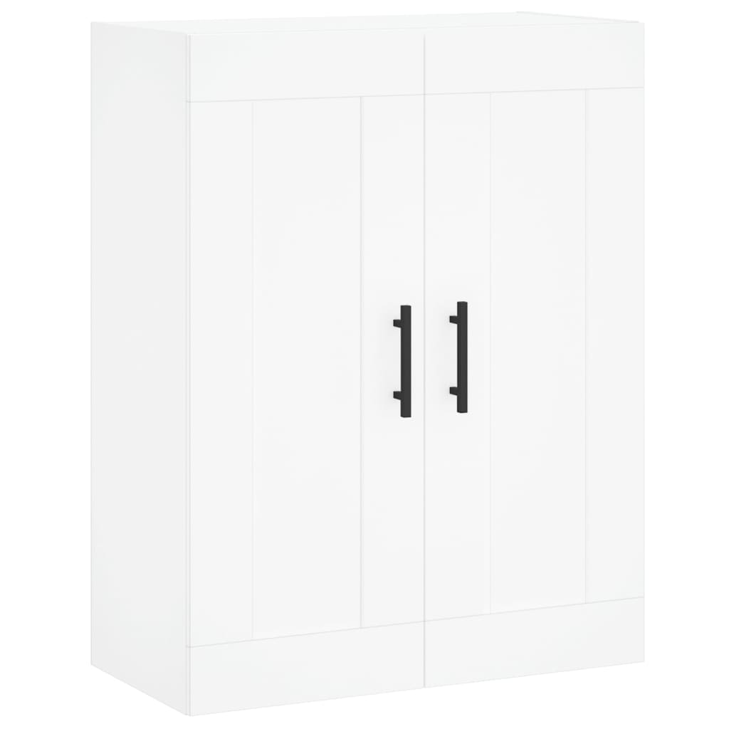 Visoka komoda bijela 69,5x34x180 cm konstruirano drvo