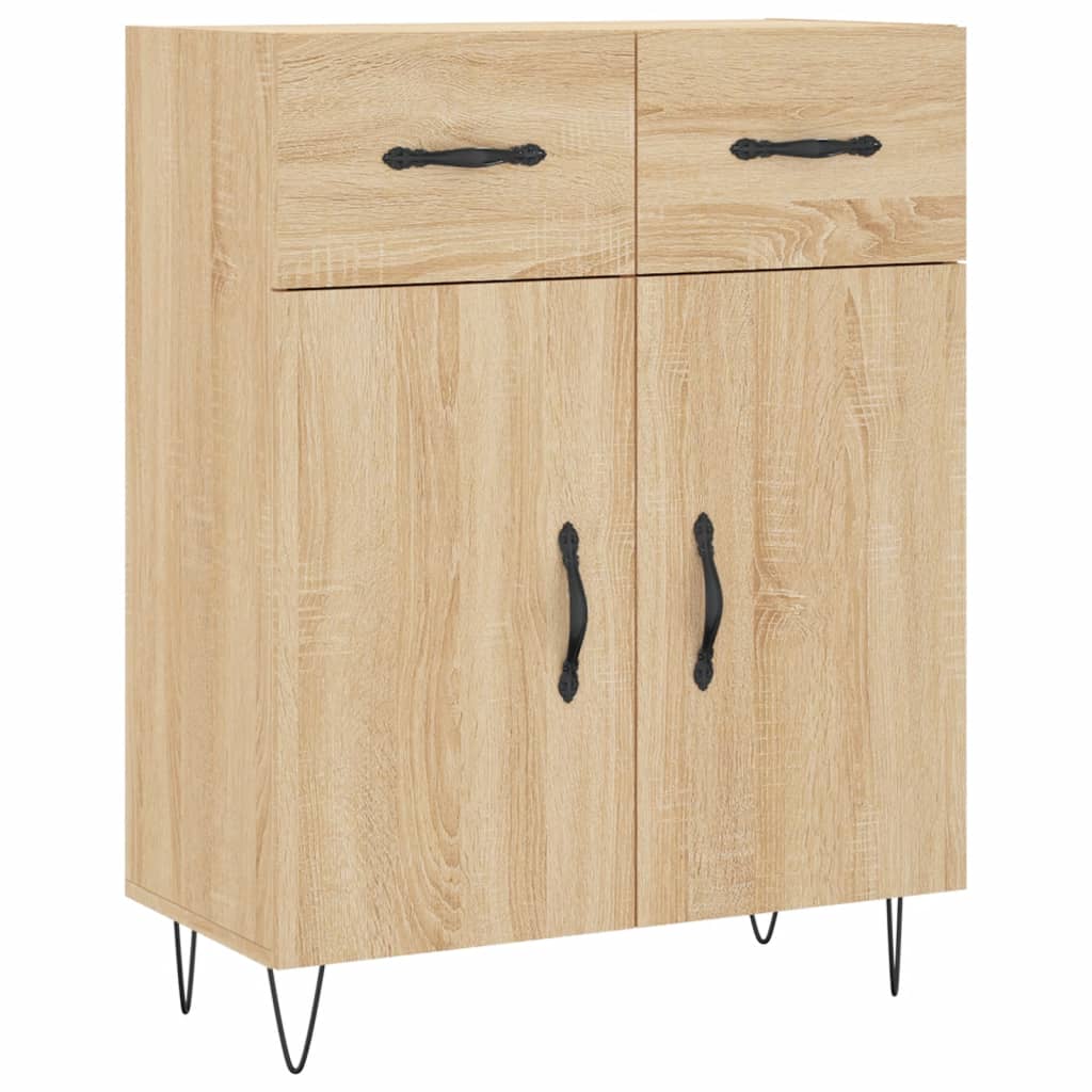 Visoka komoda hrasta sonome 69,5x34x180cm od konstruiranog drva