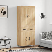 Visoka komoda hrasta sonome 69,5x34x180cm od konstruiranog drva