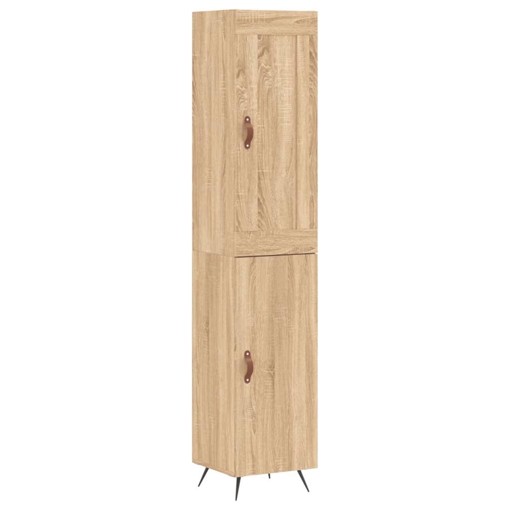 Visoka komoda hrasta sonome 34,5x34x180cm od konstruiranog drva