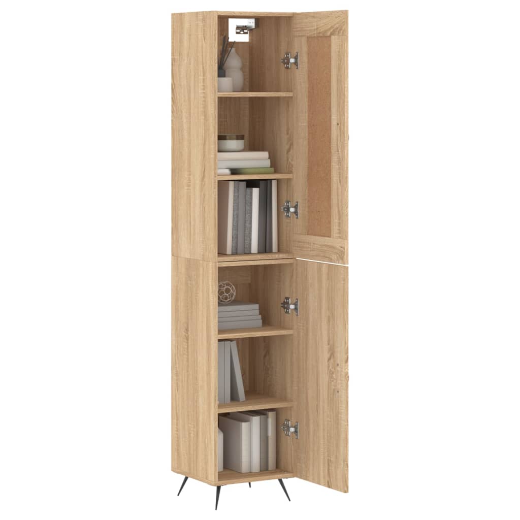 Visoka komoda hrasta sonome 34,5x34x180cm od konstruiranog drva