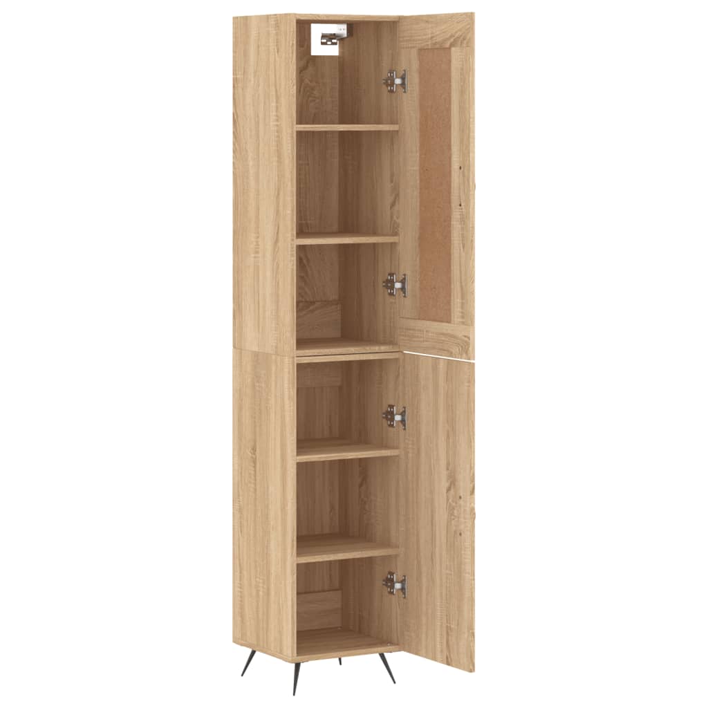 Visoka komoda hrasta sonome 34,5x34x180cm od konstruiranog drva