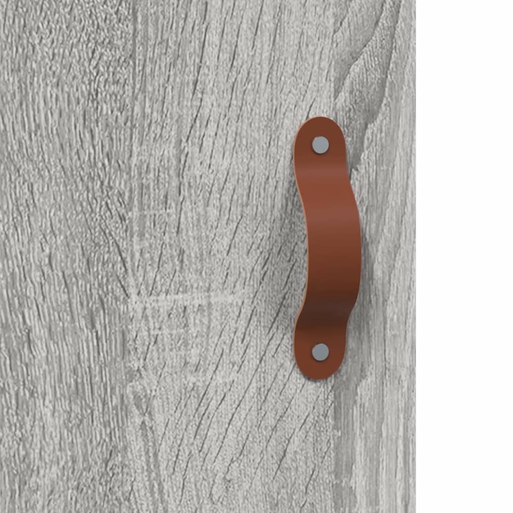 Visoka komoda siva sonome 34,5x34x180 cm od konstruiranog drva