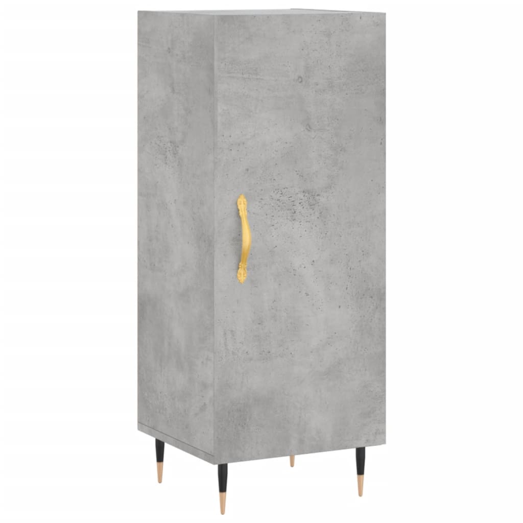 Visoka komoda siva betona 34,5x34x180 cm od konstruiranog drva