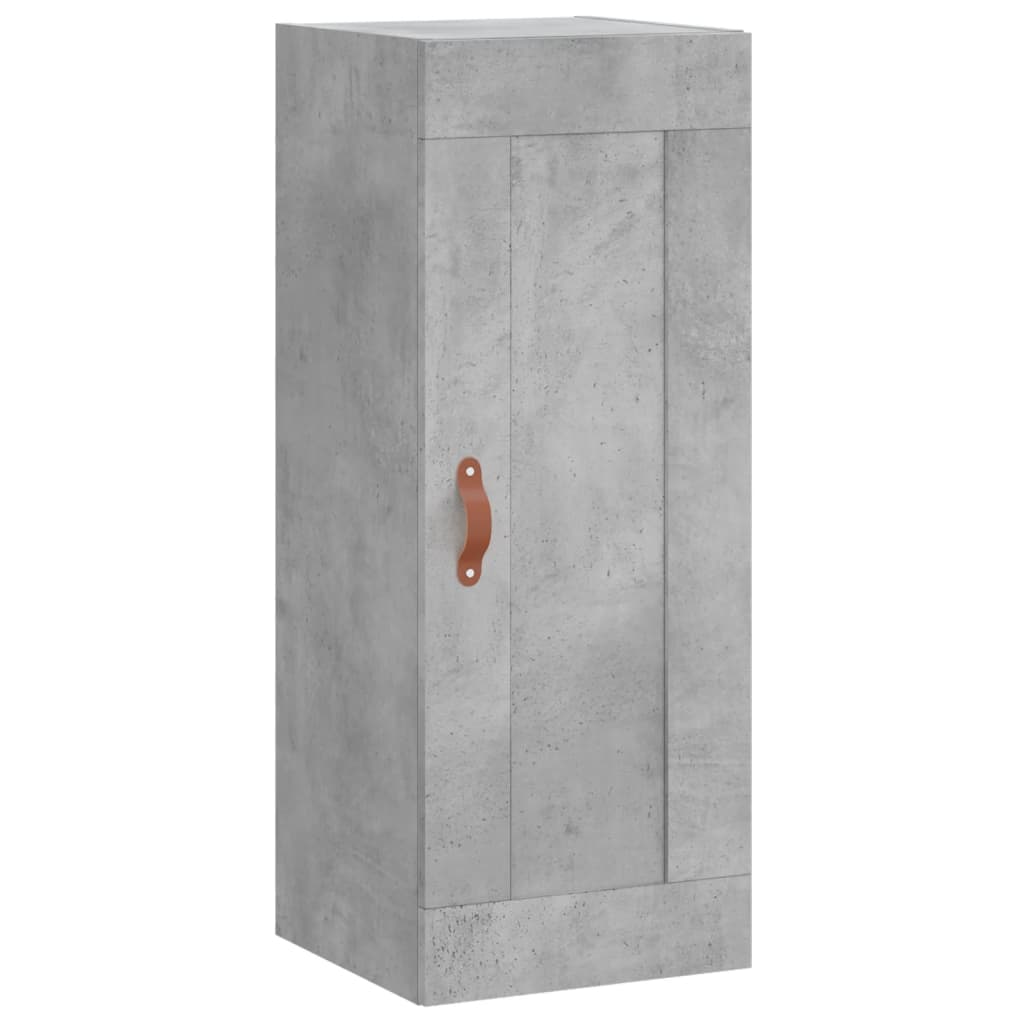 Visoka komoda siva betona 34,5x34x180 cm od konstruiranog drva