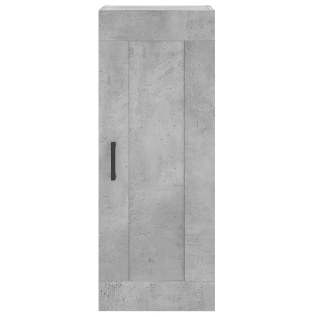 Visoka komoda siva betona 34,5x34x180 cm od konstruiranog drva