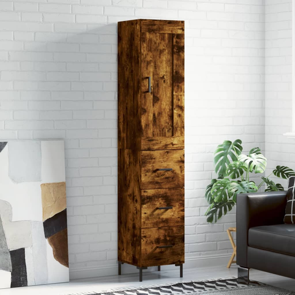 Highboard 34,5 x 34 x 180 cm Konstruirano drvo