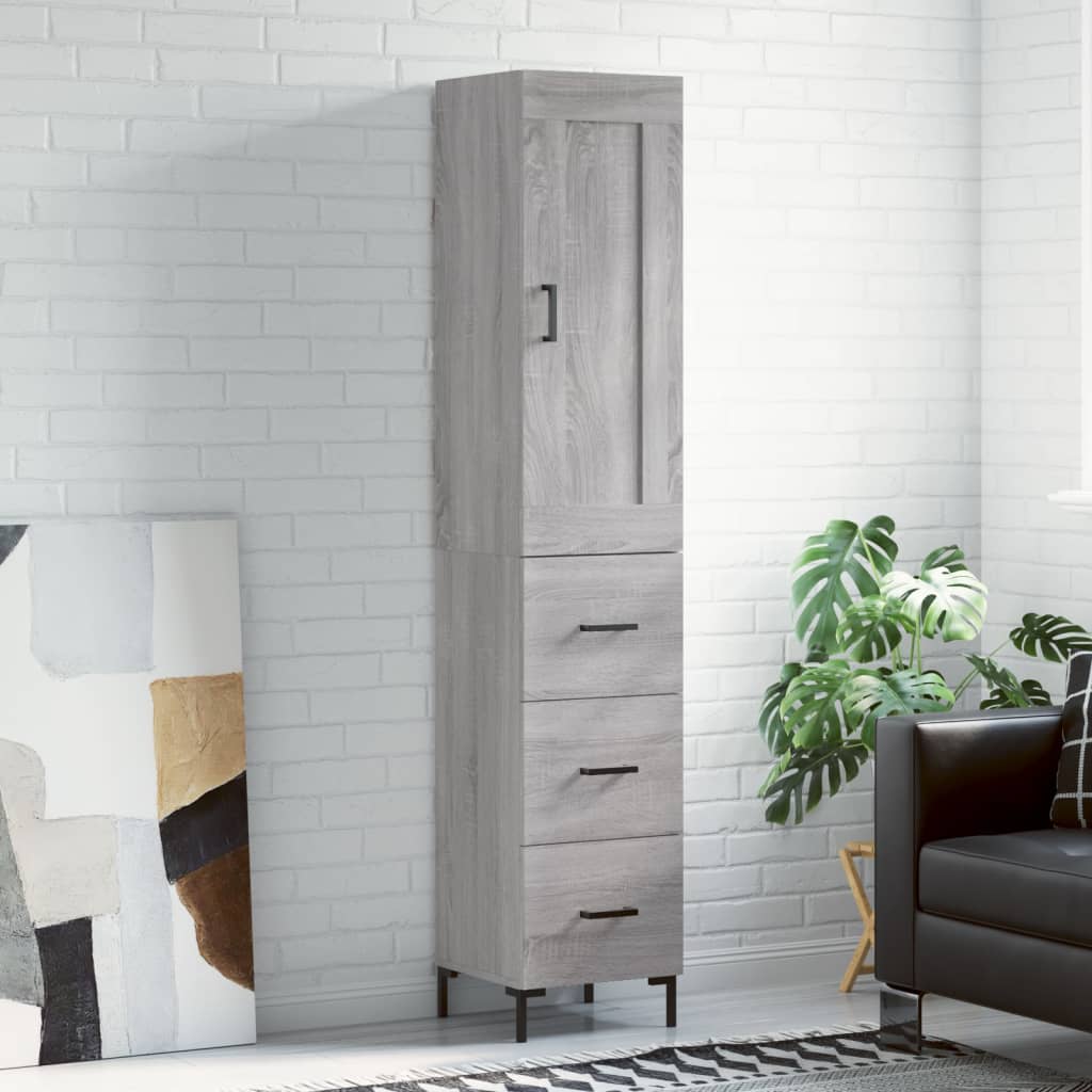 Highboard 34,5 x 34 x 180 cm Konstruirano drvo
