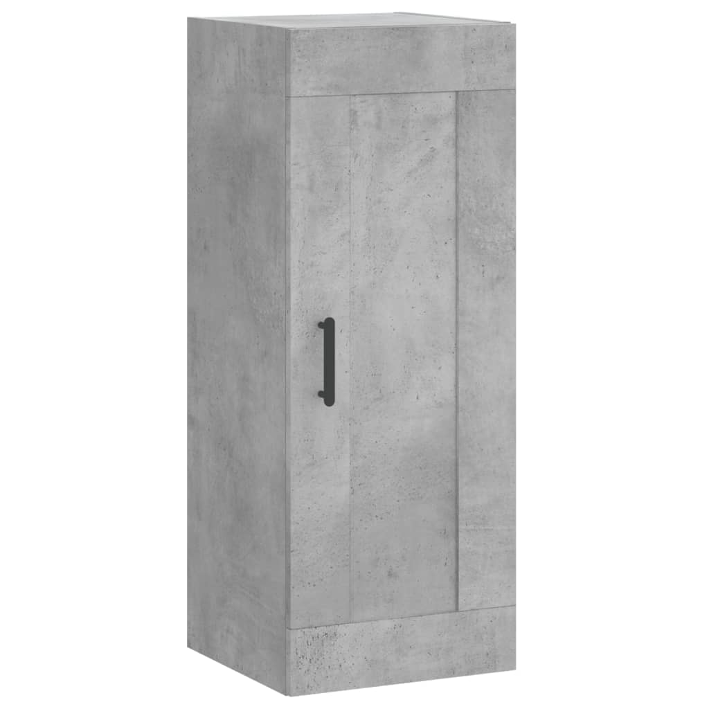 Visoka komoda siva betona 34,5x34x180 cm od konstruiranog drva