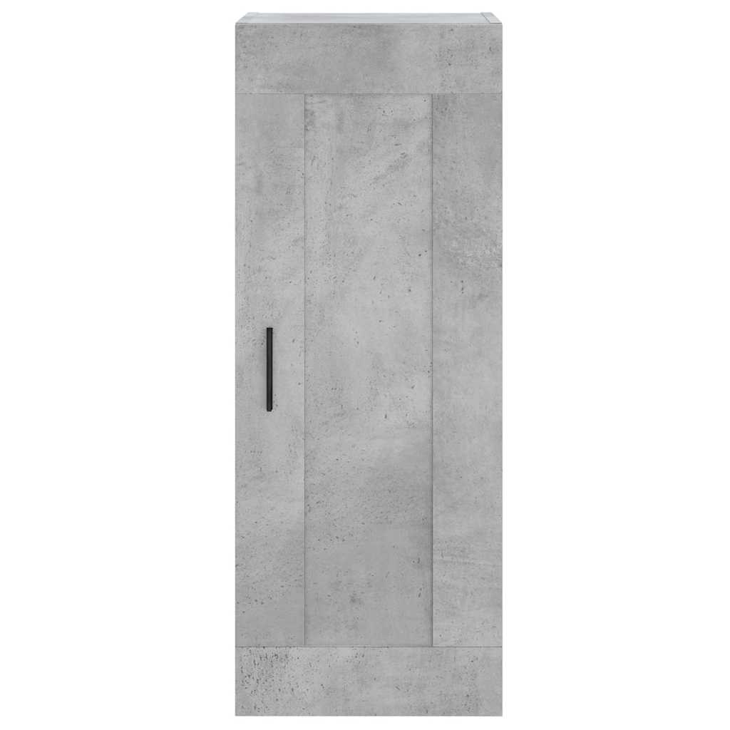 Visoka komoda siva betona 34,5x34x180 cm od konstruiranog drva