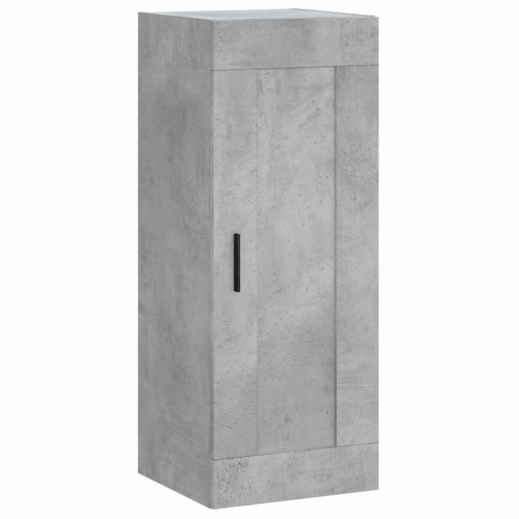 Visoka komoda siva betona 34,5x34x180 cm od konstruiranog drva