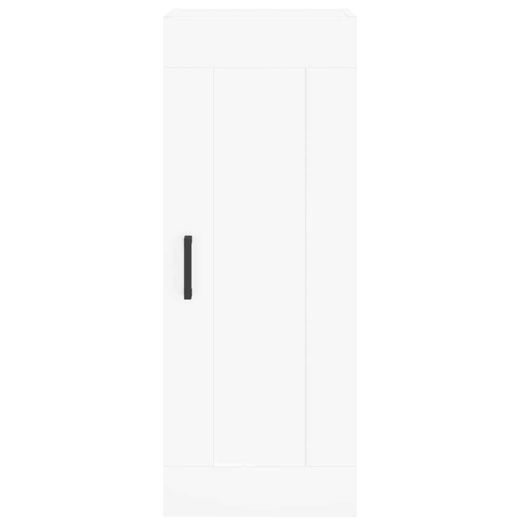 Visoka komoda bijeli 34,5x34x180 cm od konstruiranog drva