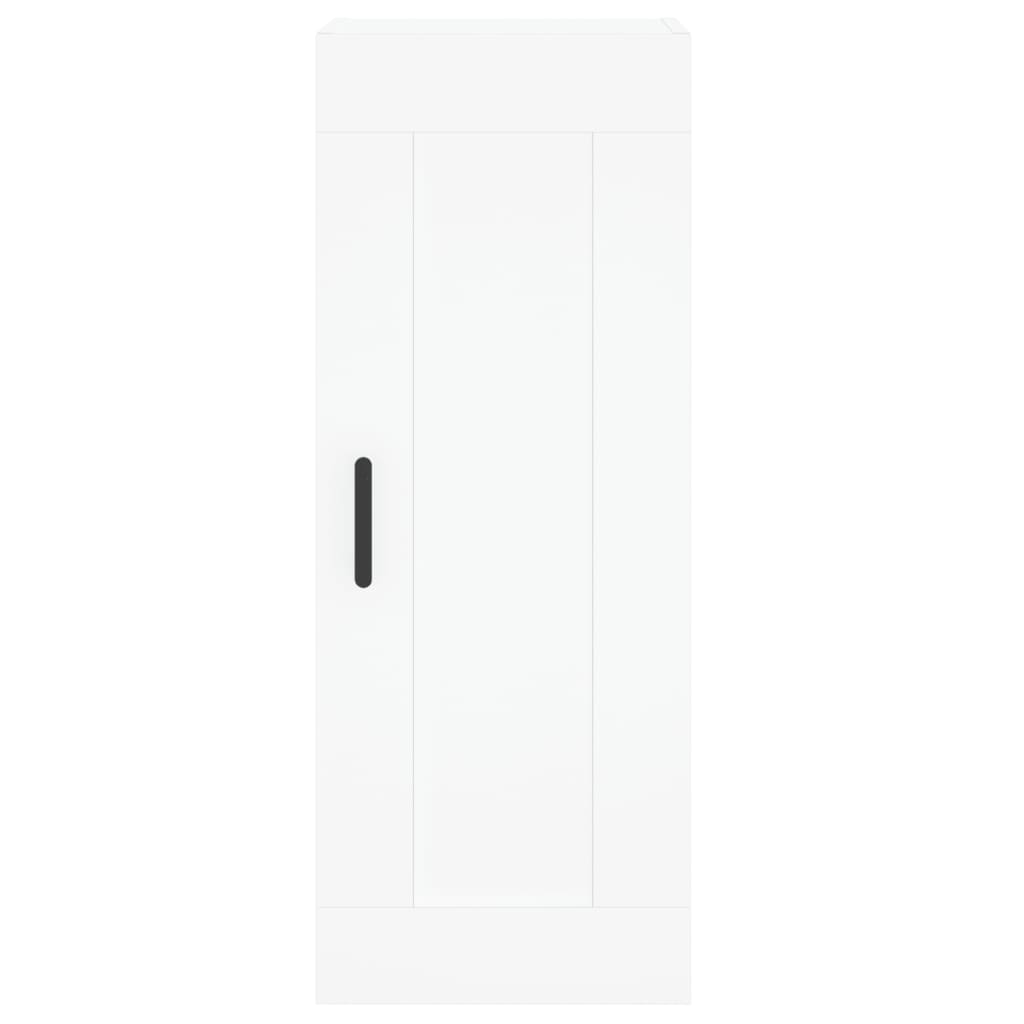 Visoka komoda bijeli 34,5x34x180 cm od konstruiranog drva