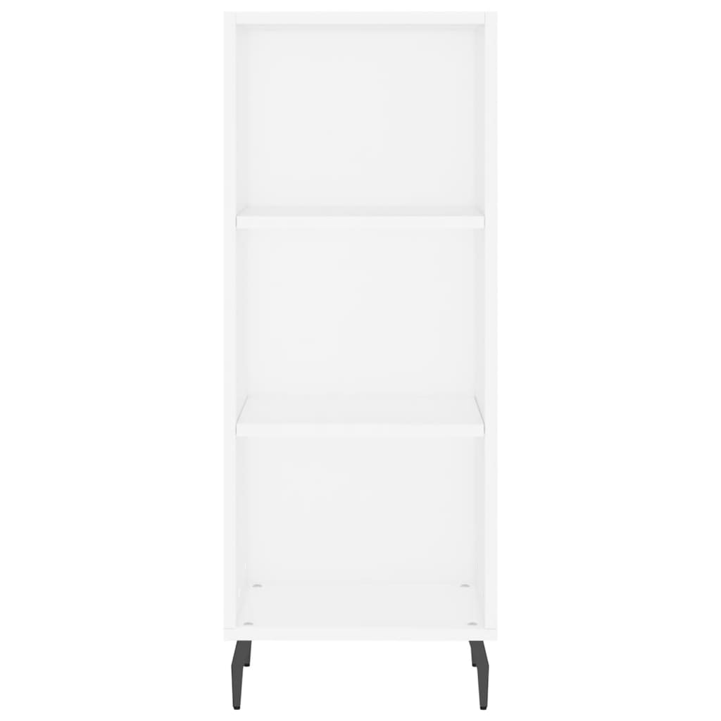 Visoka komoda bijeli 34,5x34x180 cm od konstruiranog drva