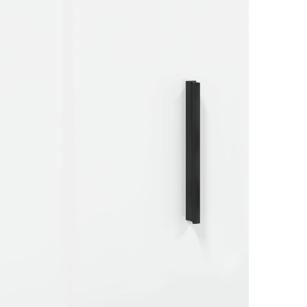 Visoka komoda bijeli 34,5x34x180 cm od konstruiranog drva