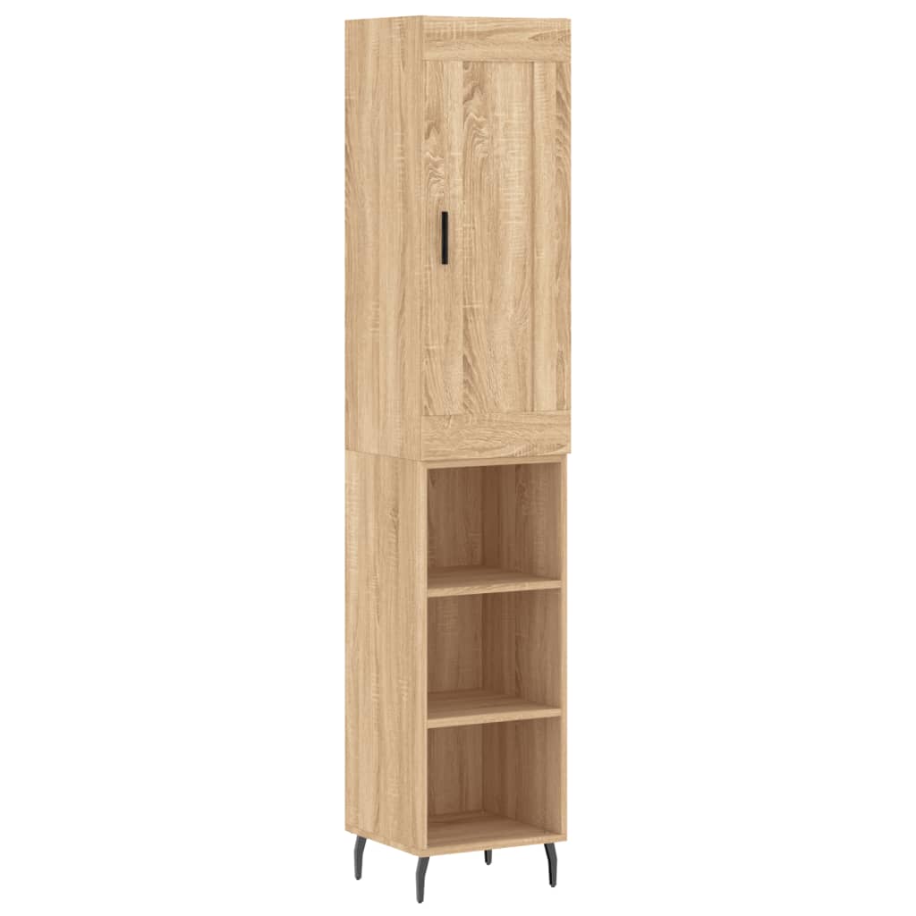 Visoka komoda hrasta sonome 34,5x34x180cm od konstruiranog drva