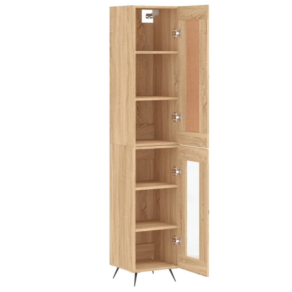 Visoka komoda hrasta sonome 34,5x34x180cm od konstruiranog drva