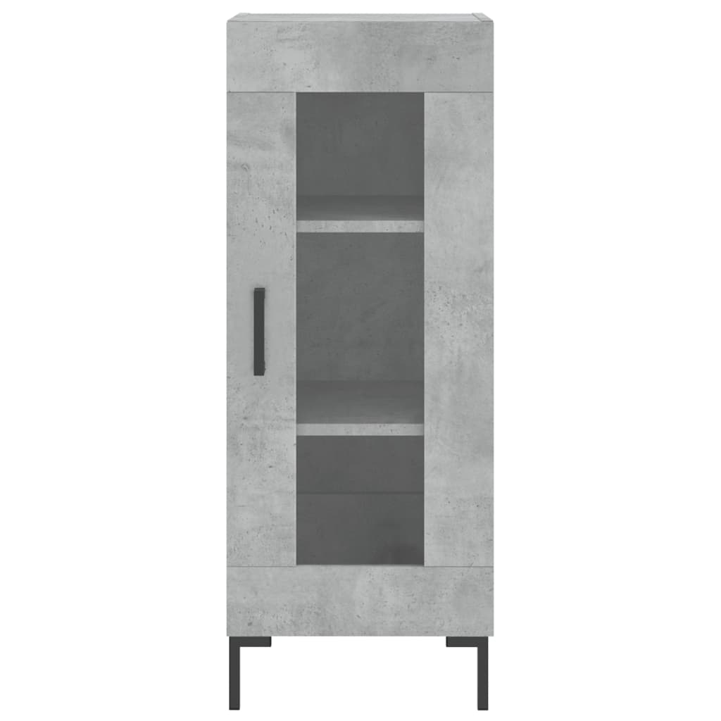 Visoka komoda siva betona 34,5x34x180 cm od konstruiranog drva