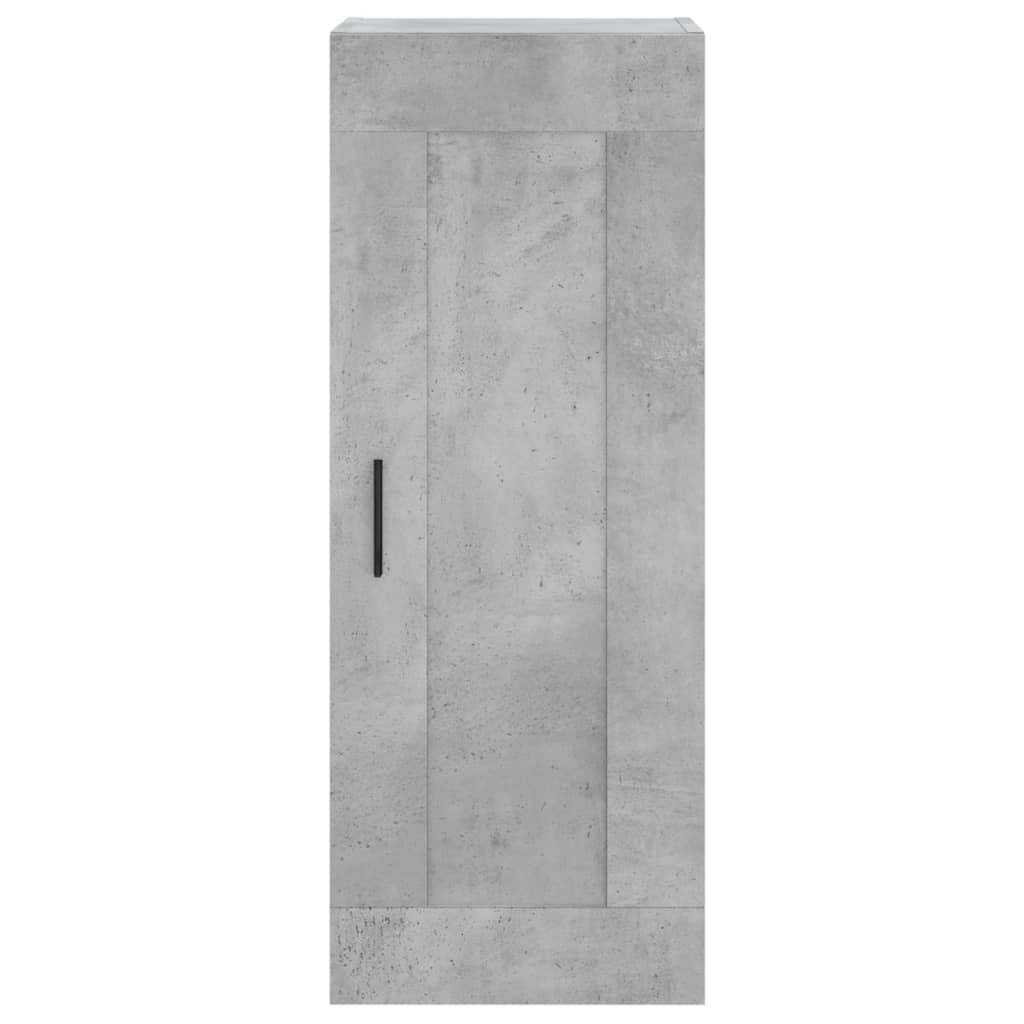 Visoka komoda siva betona 34,5x34x180 cm od konstruiranog drva