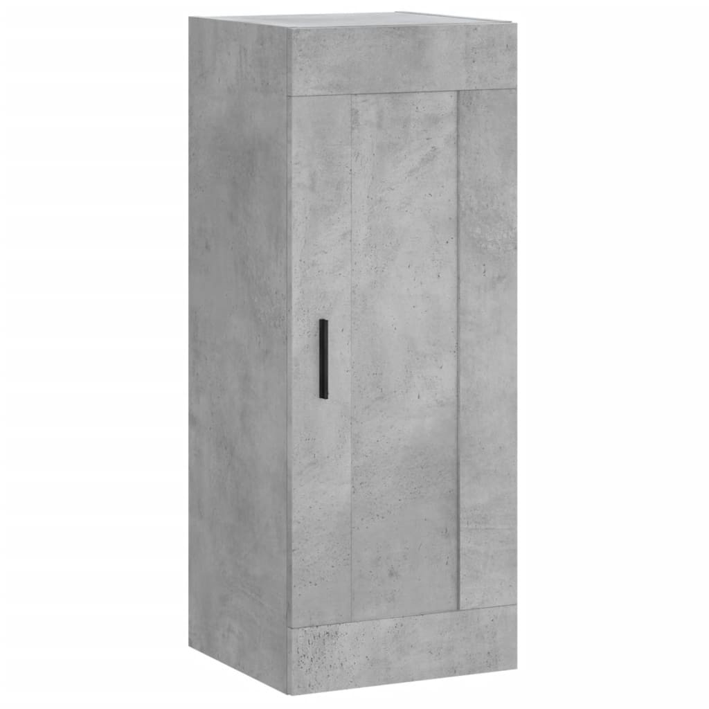 Visoka komoda siva betona 34,5x34x180 cm od konstruiranog drva