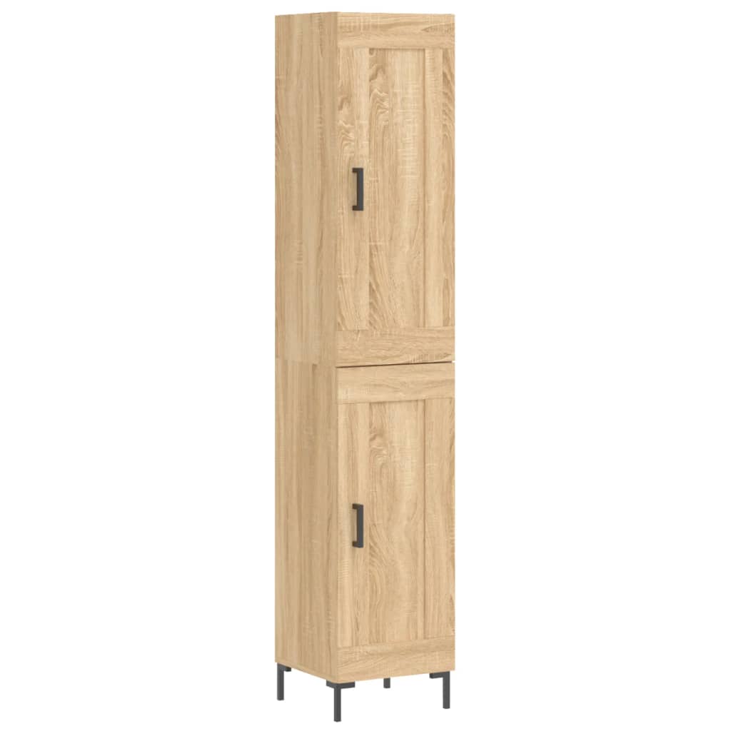 Visoka komoda hrasta sonome 34,5x34x180cm od konstruiranog drva